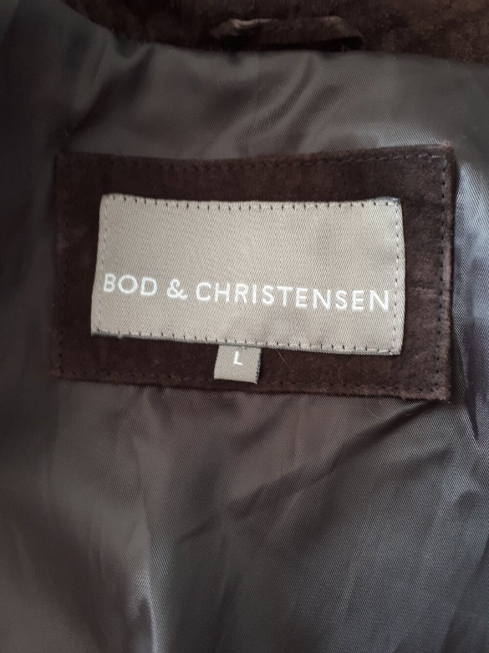 Bod & Christensen open front leather jacket L - Picture 6 of 7